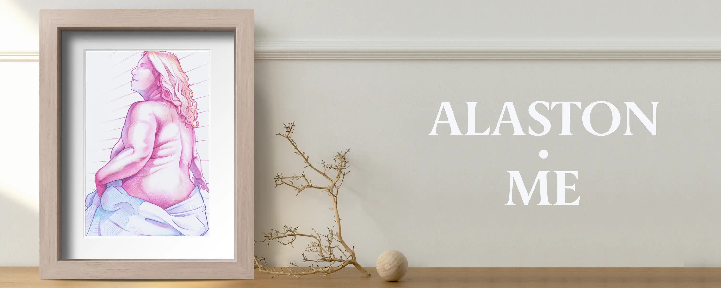 Anonyymi alaston boudoir kuva omasta valokuvasta